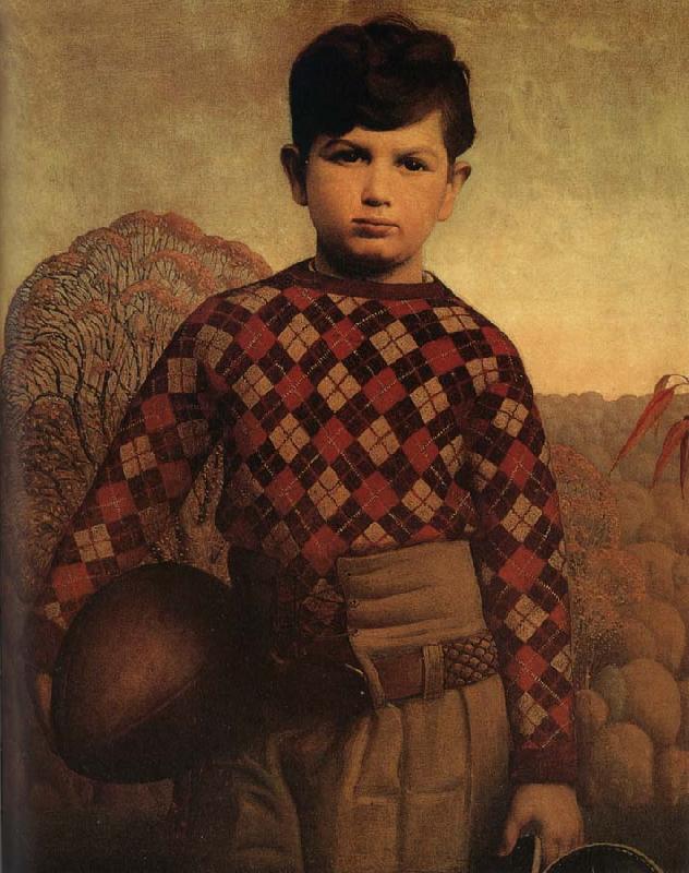 Grant Wood The Sweater of Plaid